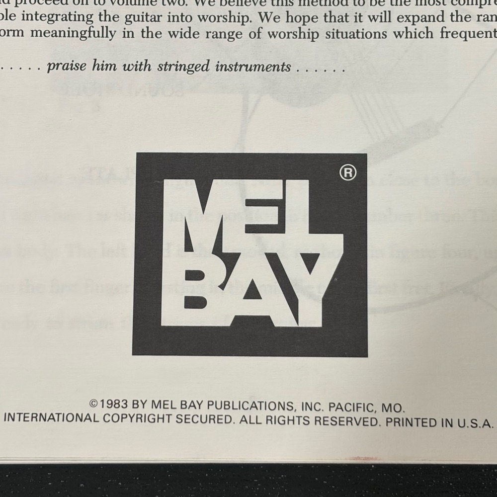 Mel Bay Gospel Guitar Method Vol 1 and Guitar Chords Instruction Book Lot - Picture 3 of 7